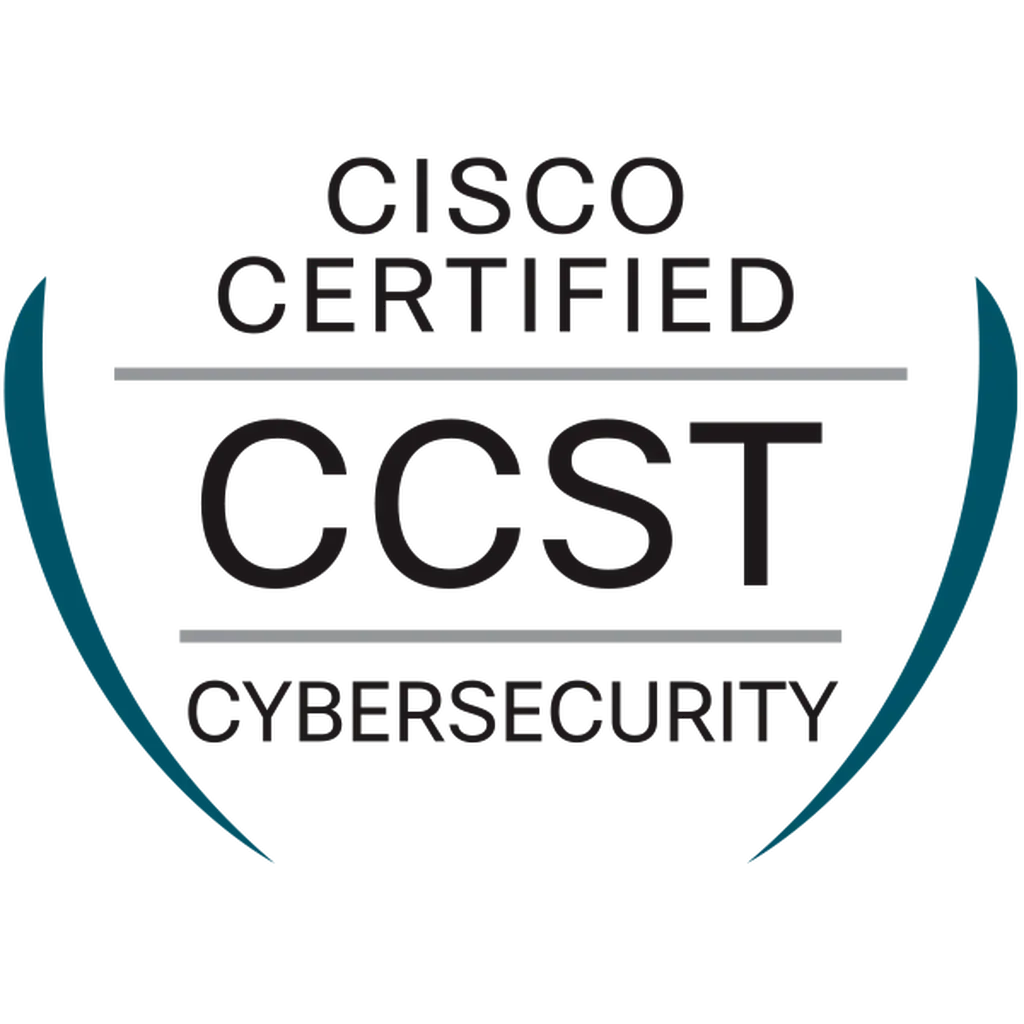 Cisco Certified Support Technician Cybersecurity (CCST Cybersecurity) Badge